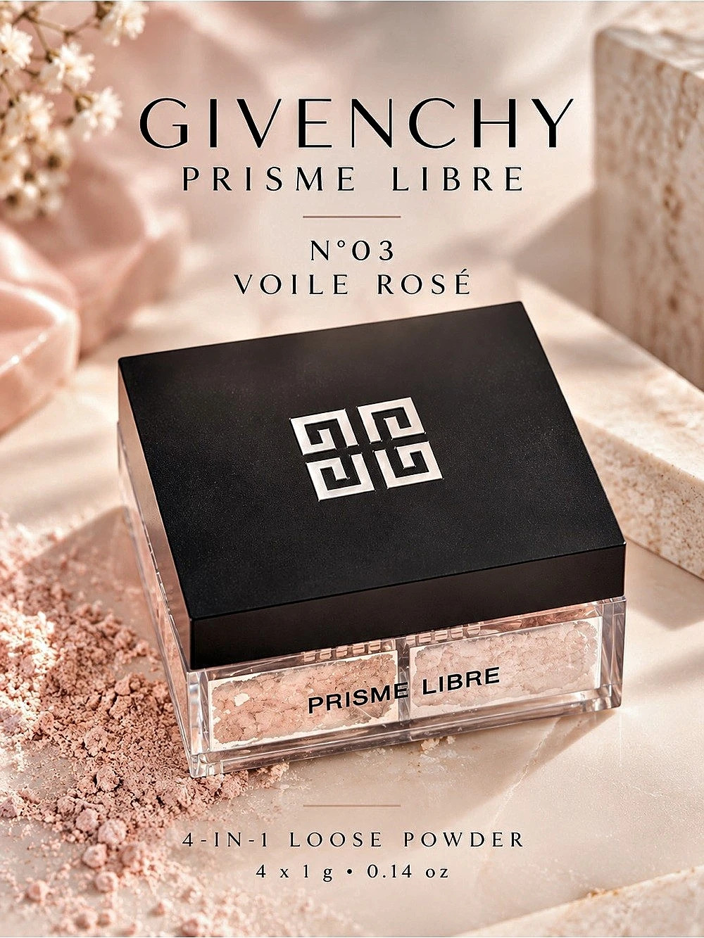 Givenchy Prisme Libre No. 3 Voile Rosé 4-in-1 Loose Powder 4g